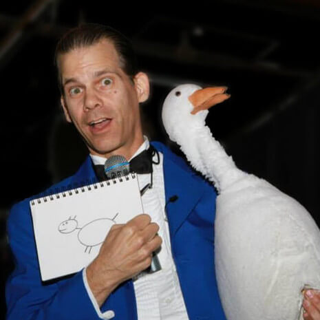 Chicago corporate magician, Fabjance, performing his comedy magic & mind reading show!